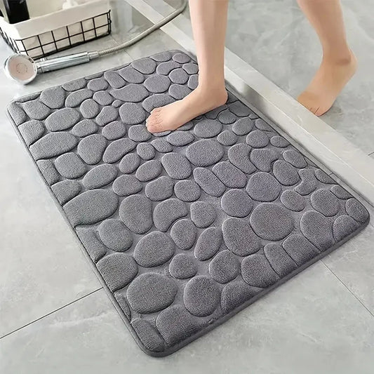 Alfombrilla 3D Antideslizante: absorbe, seca rápido y es lavable a máquina.