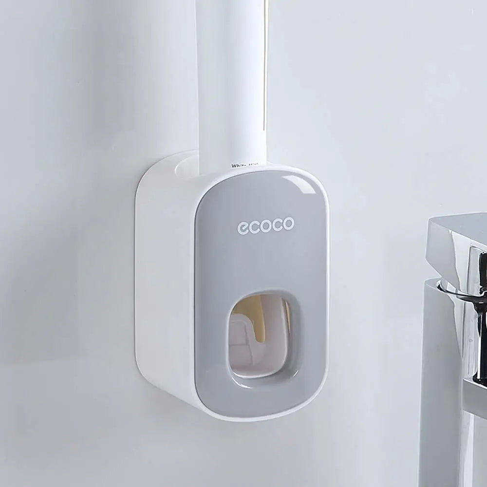 Dispensador Automático de Pasta de Dientes No-Punch – Soporte y Squeezer para Cepillo de Dientes, Accesorios de Baño 🪥🚿